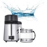 Pure Water Distiller 4L Distilled Water Softener Machine Distillation Purifier Stainless Steel Water Filter Plastic Jug Househol