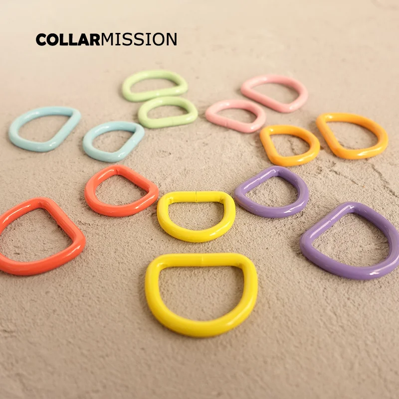 1pc D ring for 20mm and 25mm Webbing sewing mountaineering Bag diy dog collar accessory plated D-shaped buckle 7 colours