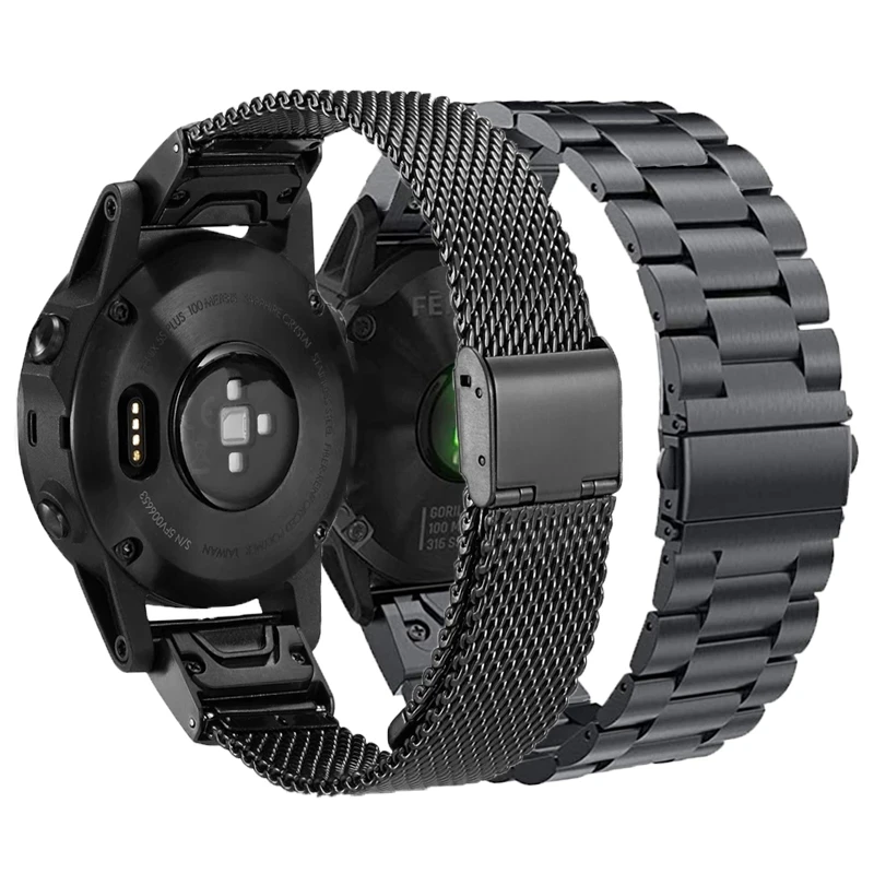 

26 20 22mm metal strap for Garmin Fenix7 7X Bravo 6 6X Pro Fenix 5 5X plus 3 3HR D2 Forerunner935 945 Quick Release Smart Strap