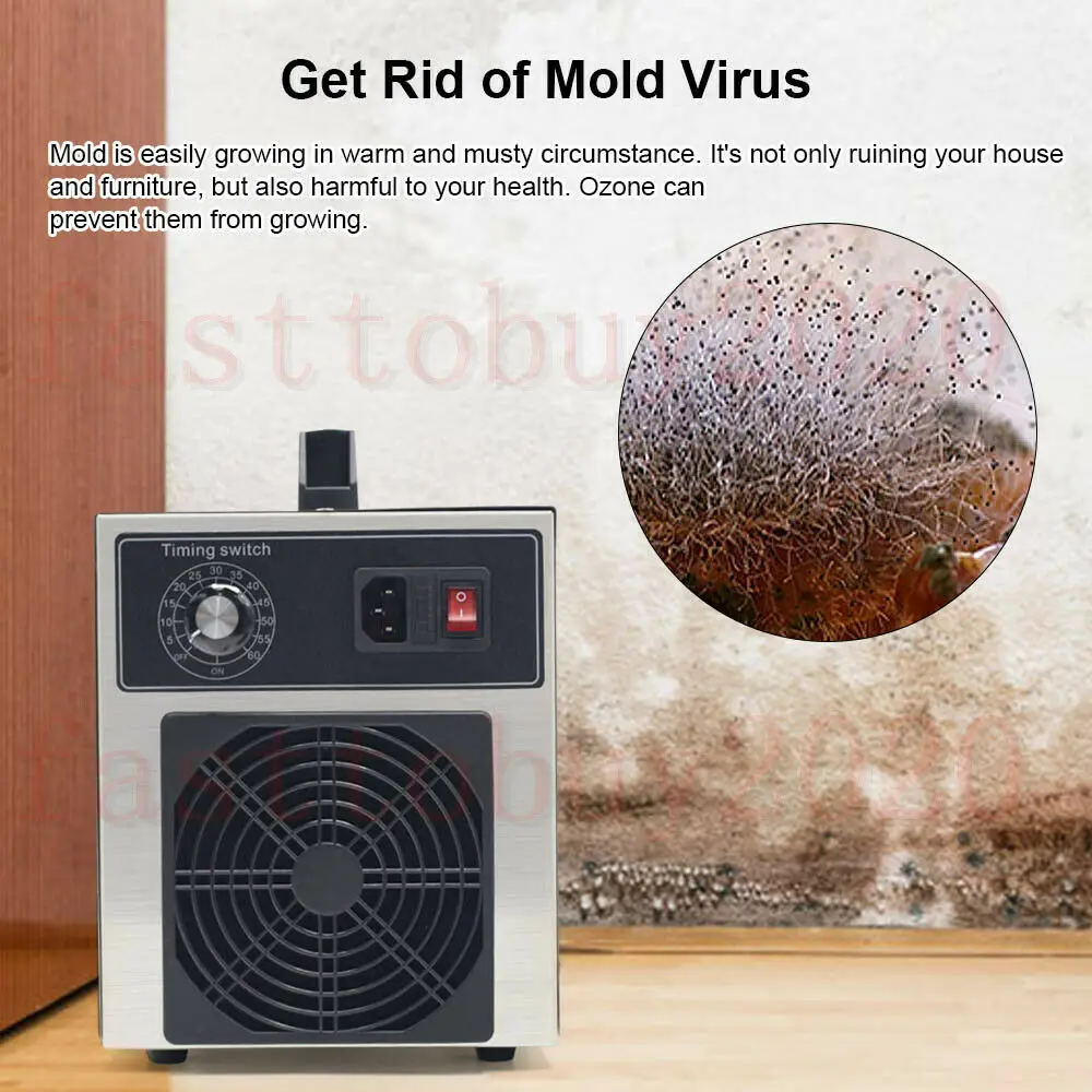 110V 30000 Mg/giờ Máy Tạo Ozone Máy Lọc Không Khí Khói Tẩy Phòng Nhà Ozono Loại Bỏ Formaldehyde Bảo Hành 1 Năm