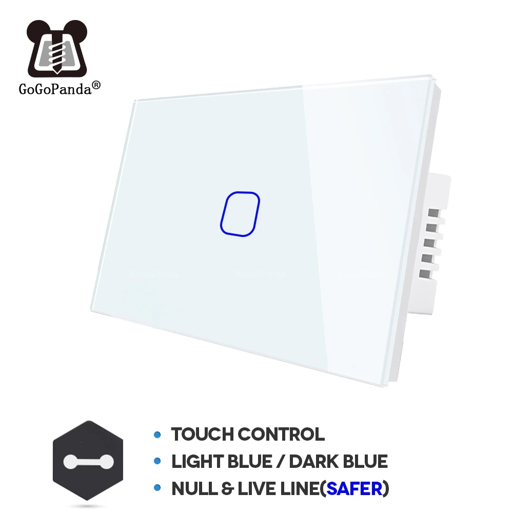 

Free Shipping US Standard 1 2 3 Gang 1 Way Wall Light Controler Smart Home Automation Touch Switch Not Remote Wifi App Type