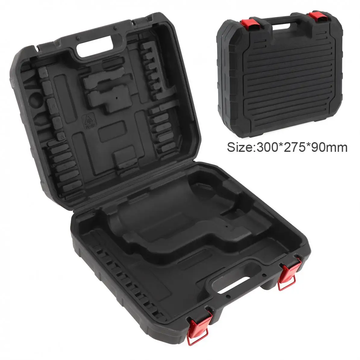 PVC Power Tool Suitcase Electric Drill Dedicated Load Tool Box with 300mm Length and 275mm Width for Hand Electric Drill