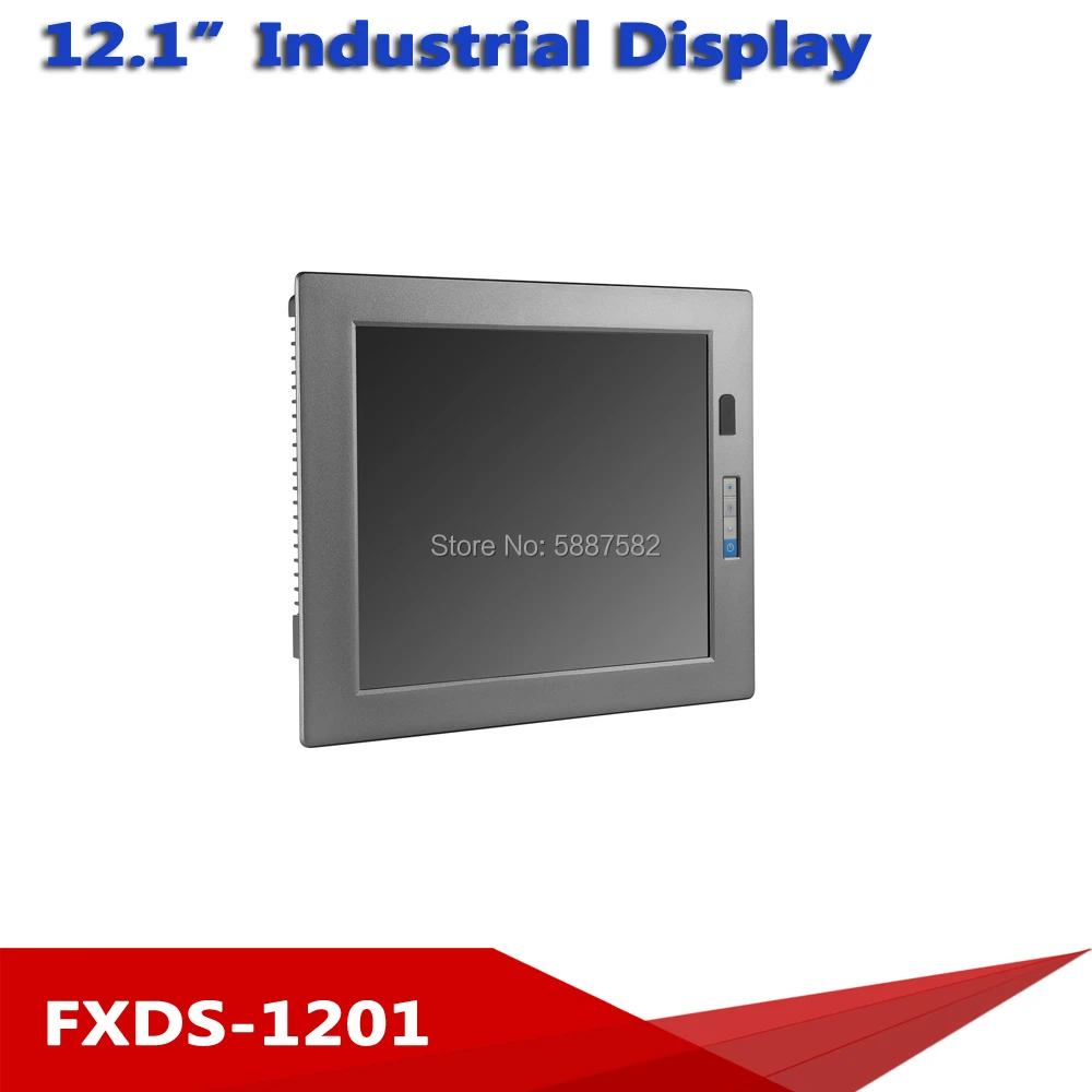 

12.1" inch 1024x768 4:3 VGA HDMI USB Metal Shell Embedded Resistive Touch LCD Screen PC Monitor Display