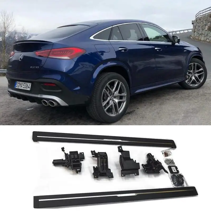 Electric Automatic Running Boards Side Step For Benz GLE Coupe GLE350 GLE400 GLE450 GLE500 2019 2020 2021 2022  Auto Accessories