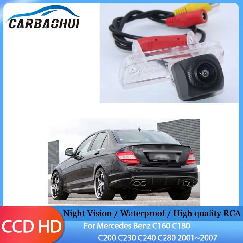 

Fisheye 170 Degree 720P HD AHD Car Vehicle Rear View Reverse Camera For Mercedes Benz C160 C180 C200 C230 C240 C280 2001~2007