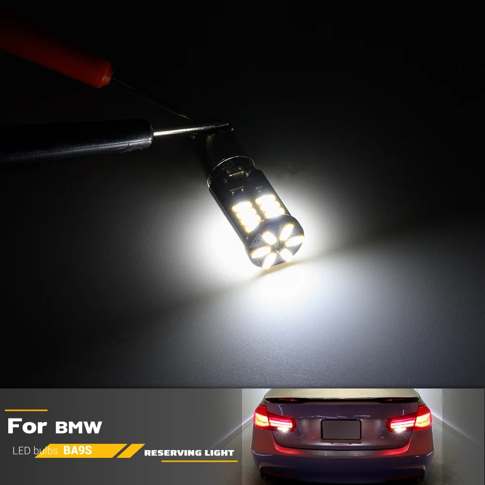 2Pc For BMW 5 Series G30 G31 Touring Pre-LCI 16-20 F30 F31 F34 LCI LED Reverse Light Bulb Lamp BAY9S H21W  Canbus Error Free