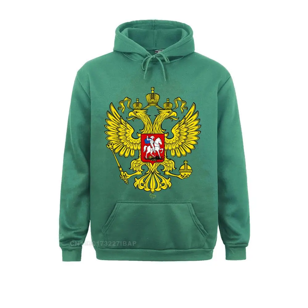 Russian Double Headed Eagle National Emblem Russia Gift Hoodies Funky Outdoor Long Sleeve Youth Sweatshirts Printed On Hoods