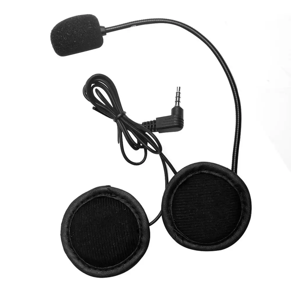 3.5mm Microphone Speaker Headset And Helmet Intercom Clip for EJEAS V4 V6 Motorcycle Bluetooth Interphone