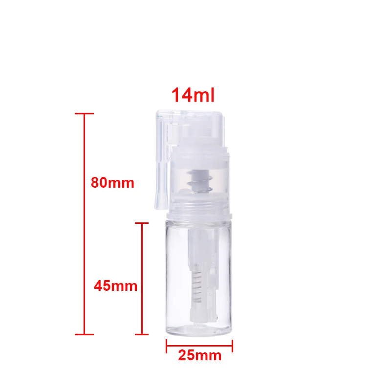 14/35 ML Empty Glitter Duster Spray Pump Bottle for DIY Scrapbooking Color Cards Scrapbooking Making Dry Powder Dispenser