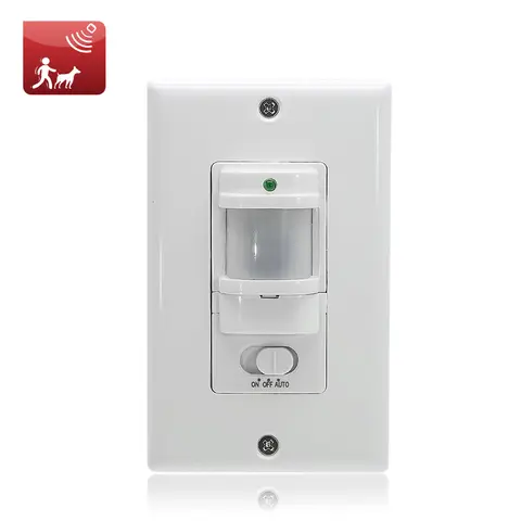 110-220VAC Wall Mounted Motion Sensor Switch With ON/OFF/Auto Mode,Automatic Infrared LED Light Switch with light Control Sensor