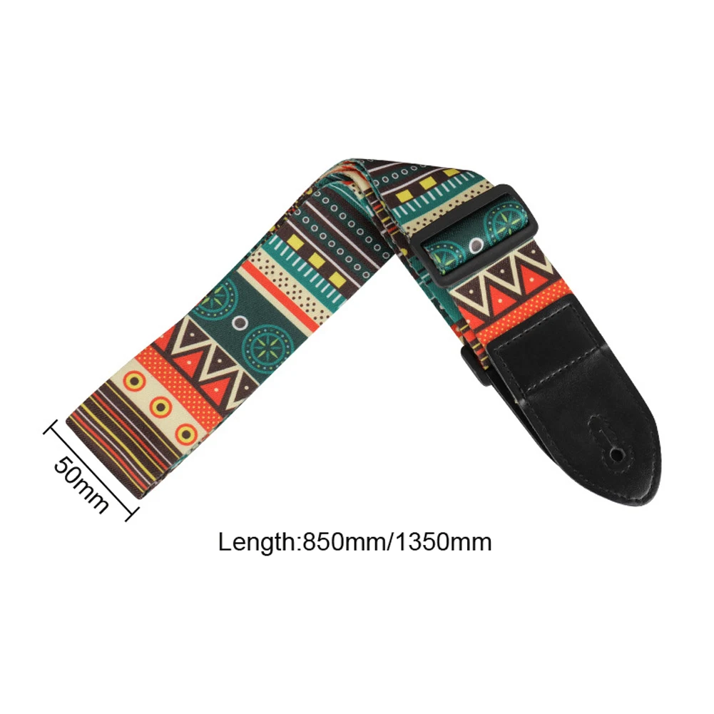 Electric Guitar Polyester Straps Ethnic  Ballad Acoustic Guitars Bass Belt Musical Instrument Accessory Ballad Bass Belt