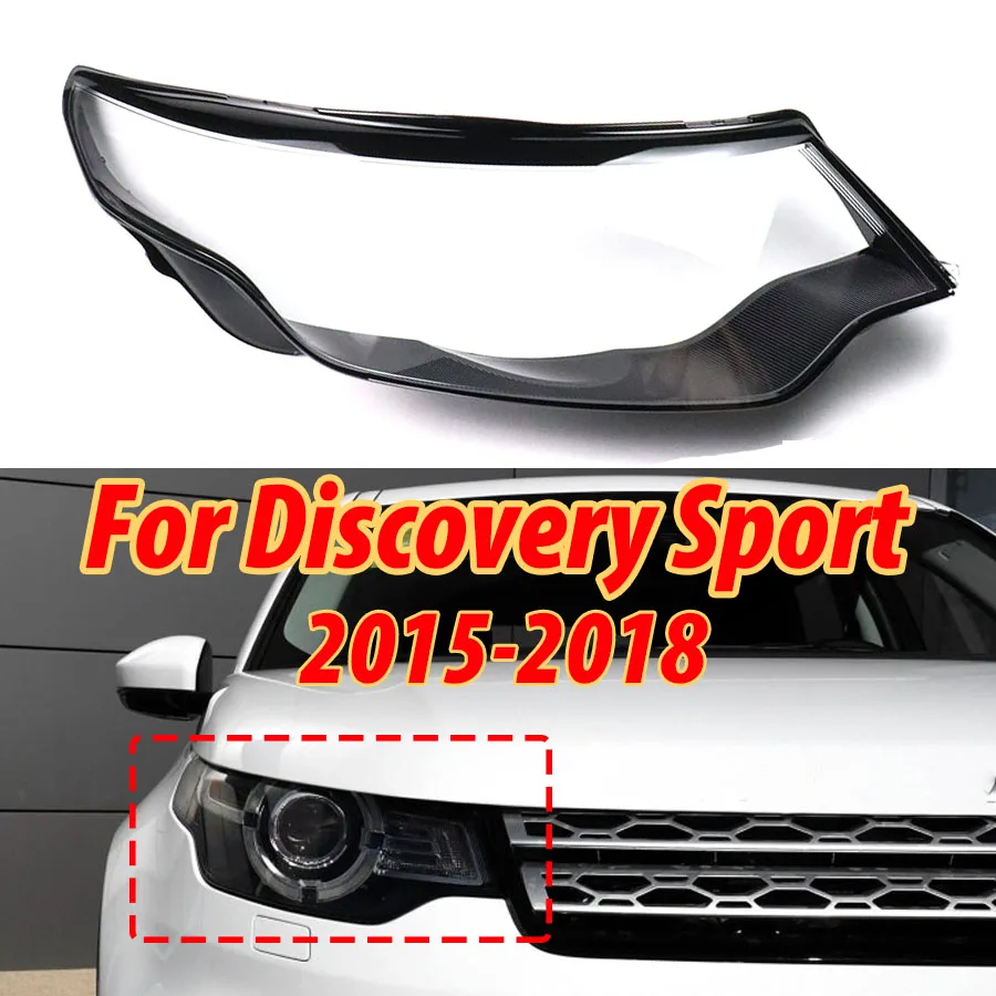 1Pc Front Lamp Shell For Land Rover Discovery Sport 2015-2019 Left/Right Transparent Headlight Cover Head Light Lens Replacement