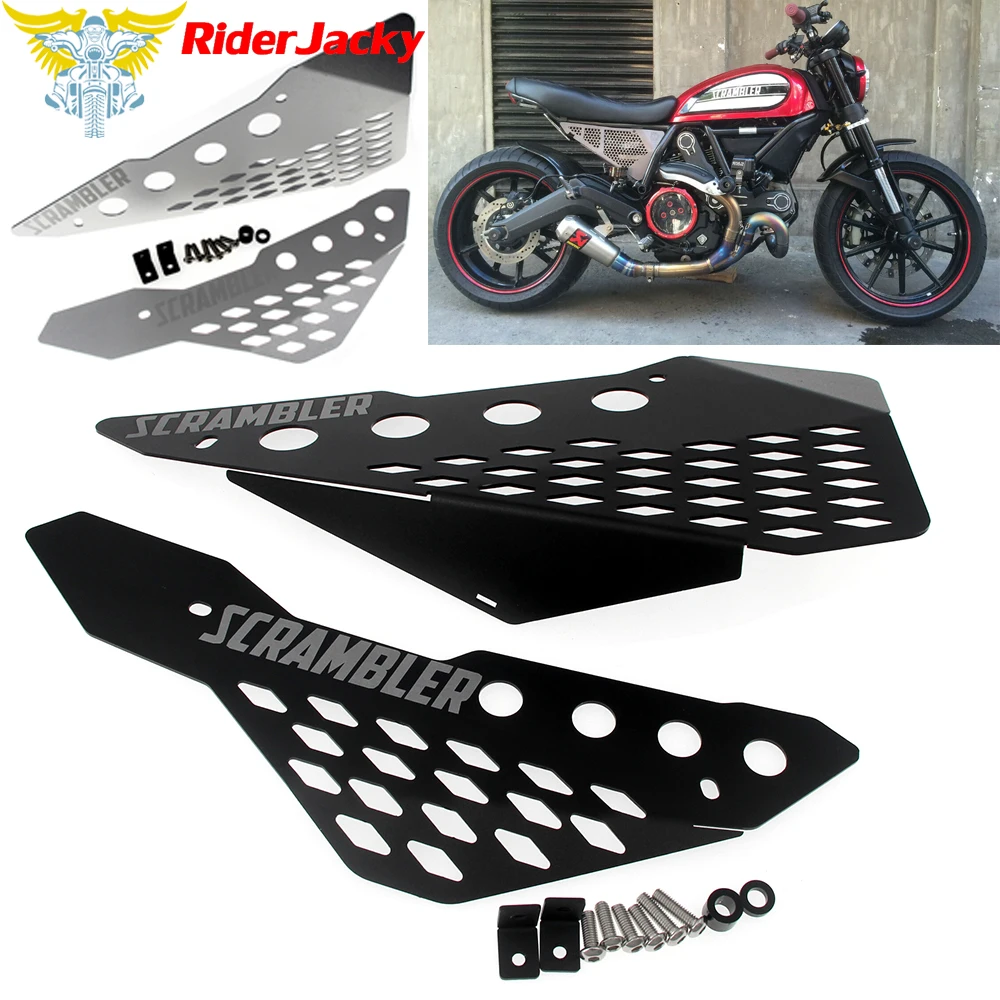 

For Ducati Scrambler Full Throttle Urban Enduro Flat Track Sreet Classic Aluminum Motorcycle Side frame Cover Panel Protector