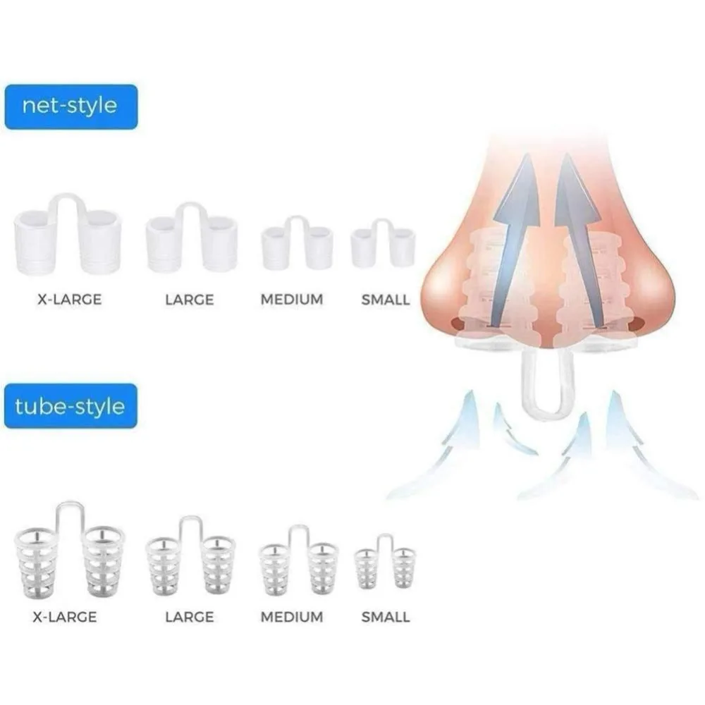 Silicone Snoring Solution Anti Snoring Devices Professional Snore Stopper Nose Vents Snore Nasal Dilators For Better Sleep