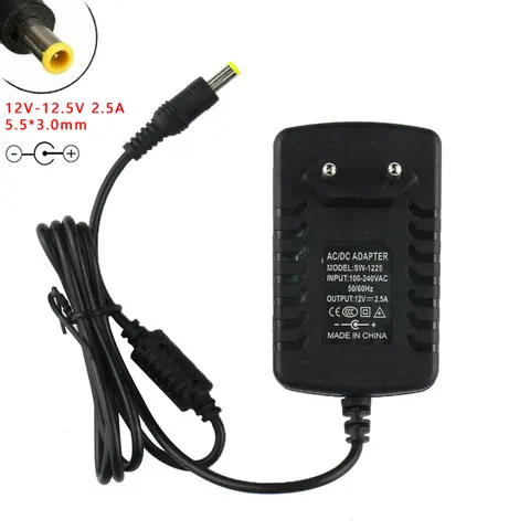 12V-12.5V 2.5A 5.5*3.0mm con pin adattatore AC/DC per Sony SRS X5 cavo di alimentazione di ricambio per altoparlante Wireless NFC portatile