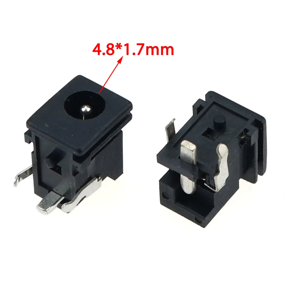 10pcs/lot 4.8*1.7 mm DC Jack Socket Plug Power Port DC Power Adapter PCB Board Connector Dock For Arduino Electronic Equipment