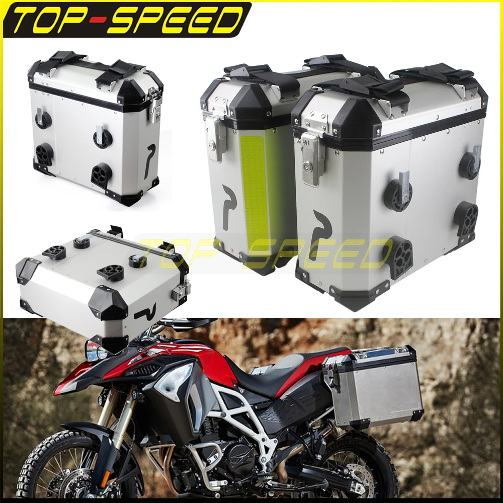 

2PCS 36L Aluminum Side Case Saddle Pannier Bag Motorcycle Side Boxes for BMW F800GS F800R R1200GS ADV F700GS G310R K1600 S1000R