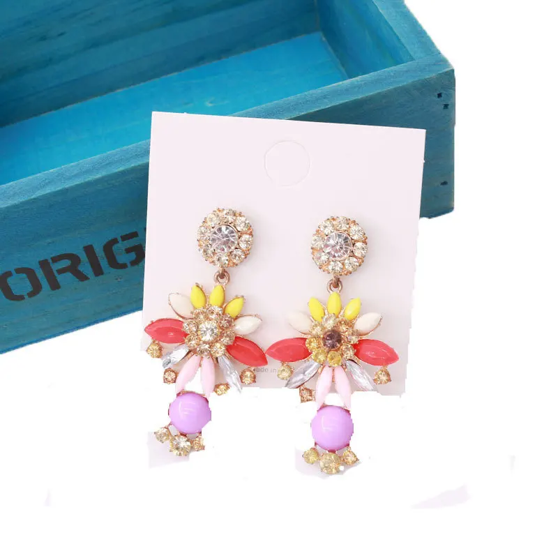 NYU Blank Jewellry Earing Display Card 8*8cm Ear Clip Packaging Display Contracted Korea Earring Studs Cardboard