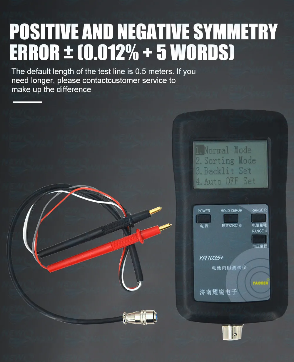 

New Original Four-line YR1035 Lithium Battery Internal Resistance Meter Tester Detector 18650 Dry Battery With Enhanced Pen