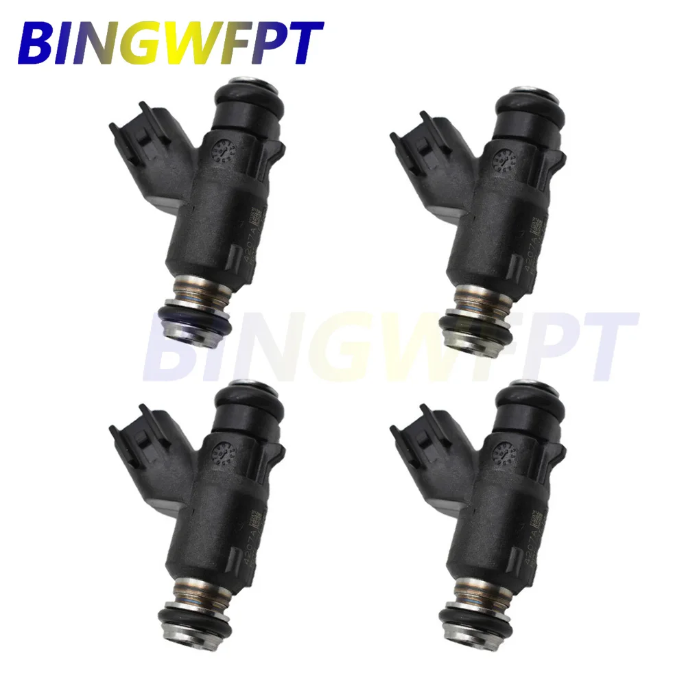 4PCS/lot 27709-06A Nozzle Fuel INJECTOR Fit for Harley Davidson Dyna Blackline Breakout Road King Glide Fatboy Softail 2006-2015