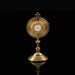 New religious JHS statue mini first communion JHS statue golden Sacramento baptismal table decoration statue 60mm * 30mm