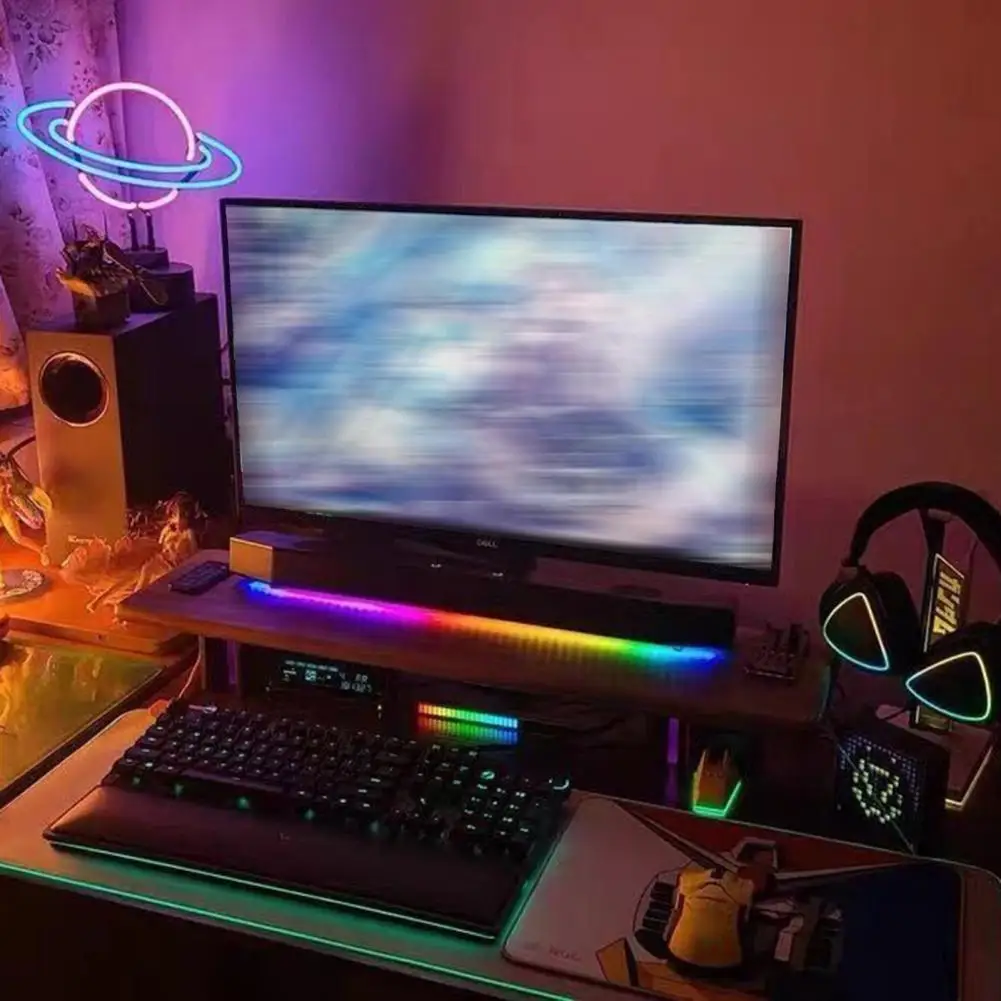 Portable Sound-Activated Auto Audio Grb Pickup Ritme Licht Muziek Spectrum Indicator