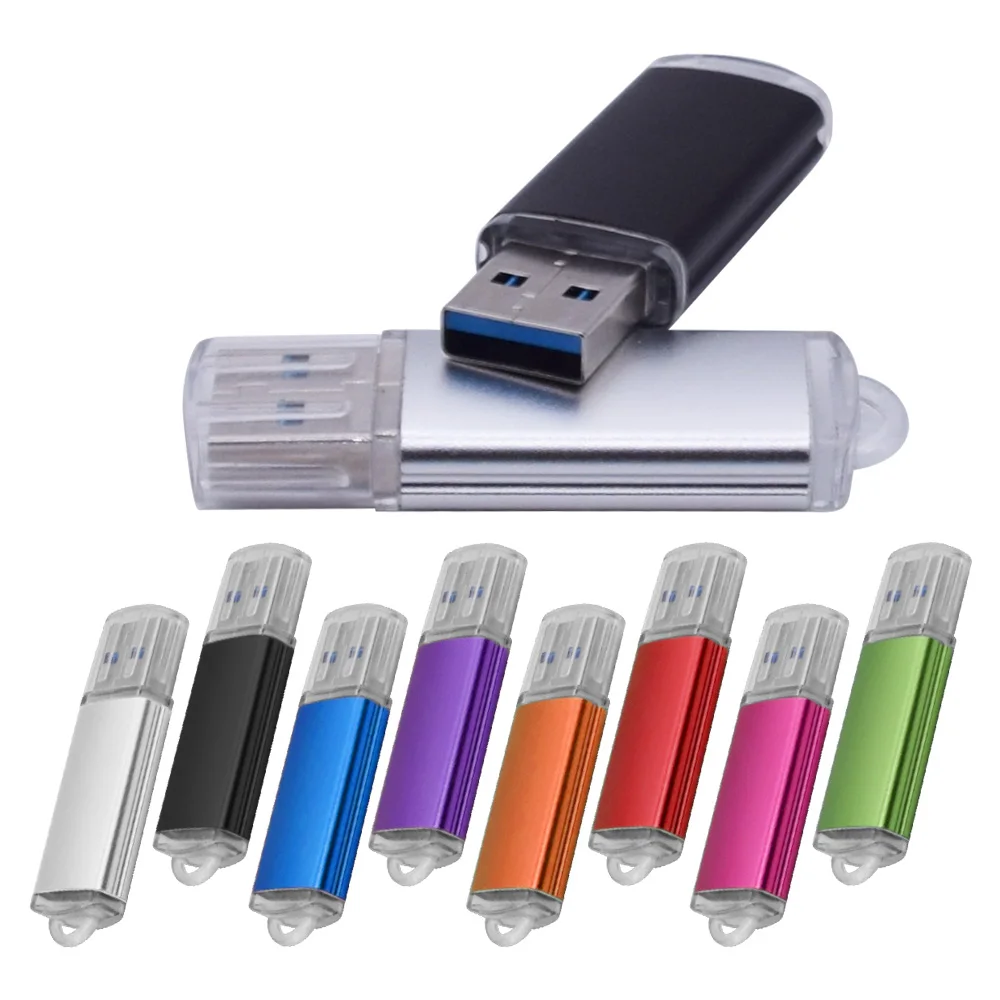 USB Pen Drive 3,0 Cle usb Flash Metal Pendrive 8GB 16GB 32GB 64GB 128GB U Disk Flash Stick más de 10 Uds logotipo gratis USB Flash Dirve