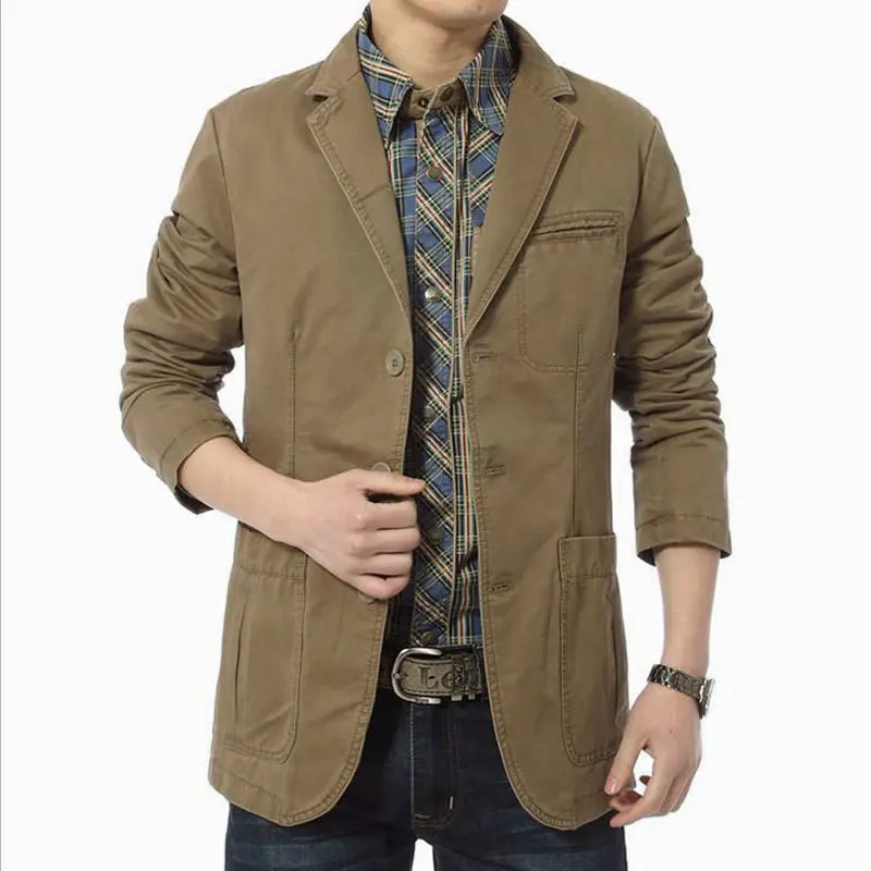 2023 Spring Autumn Luxury Men Blazers New Fashion Brand High Quality Cargo Suit Casual