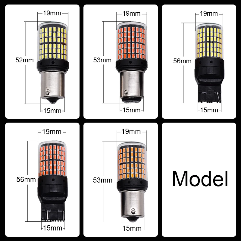 1 adet 3014 144smd Canbus S25 1156 P21W BA15S LED BAY15D BAU15S PY21W T20 LED 7440 7443 W21W 1157 led ampuller dönüş sinyal ışığı