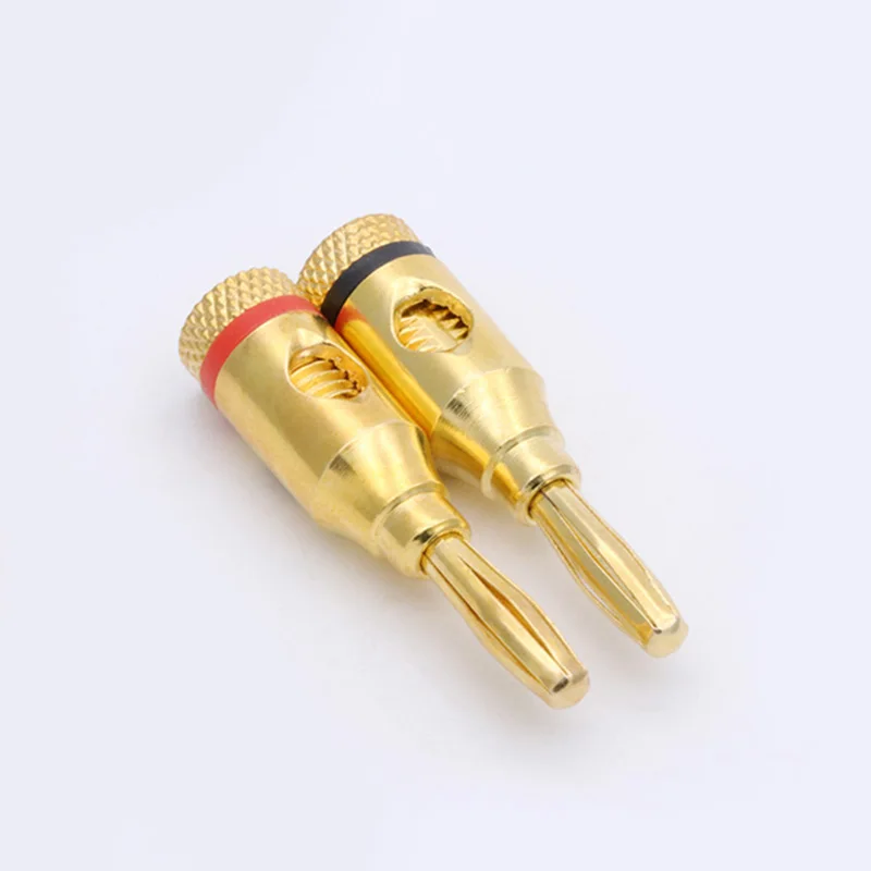 12pcs Banana Plug Connector Corrosion-Resistant Banana Connector for Audio Video Amplifier Speaker Cable Jack