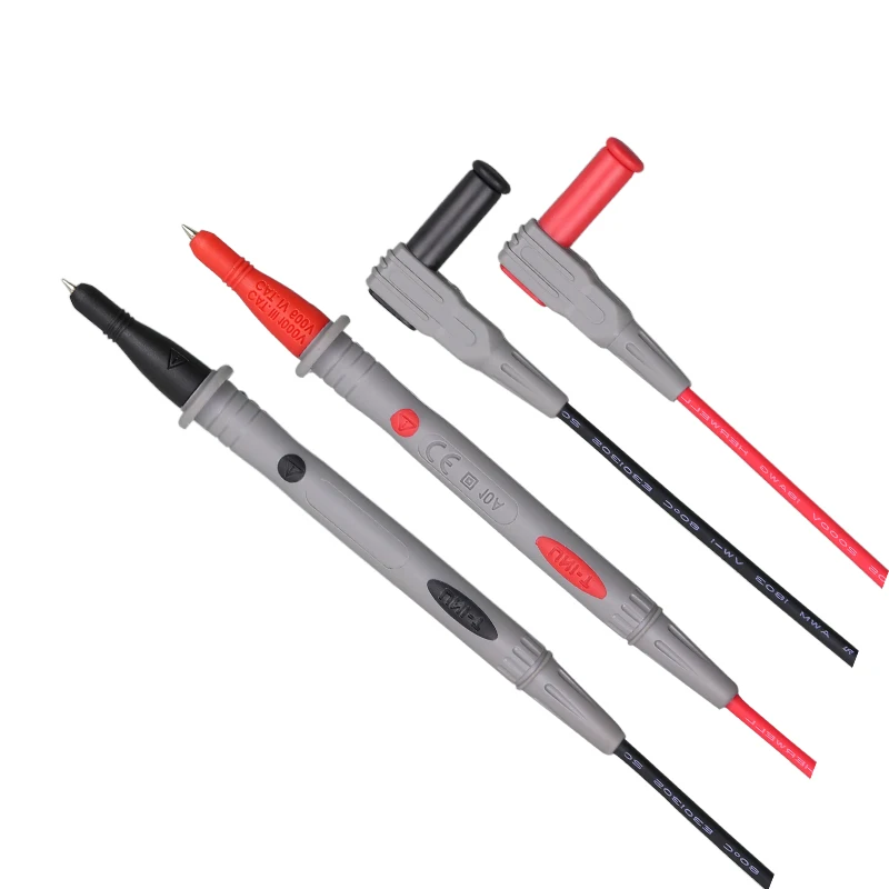 UNI-T UT-L27 Probes; universal multimeter pen/double insulated wire/removable nib sheath/threaded/suitable for most multimeters