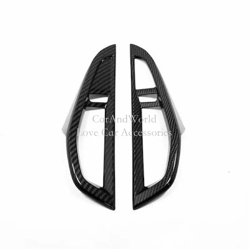 Interior Console Navigation Panel Air Condition Outlet Vent Cover Trim Carbon Fibre For Toyota Corolla 2019 2020 Car Accessories