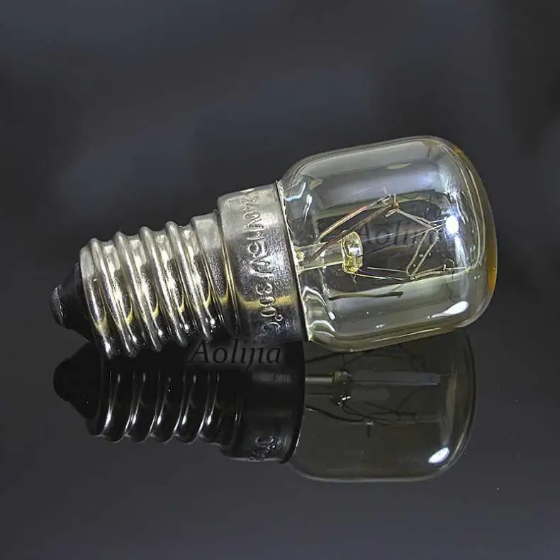 25W 220-240V Oven Bulb High Temperature Bulb E14 300 Degree Oven Toaster Steam Light Bulb Cooker Hold Lamp