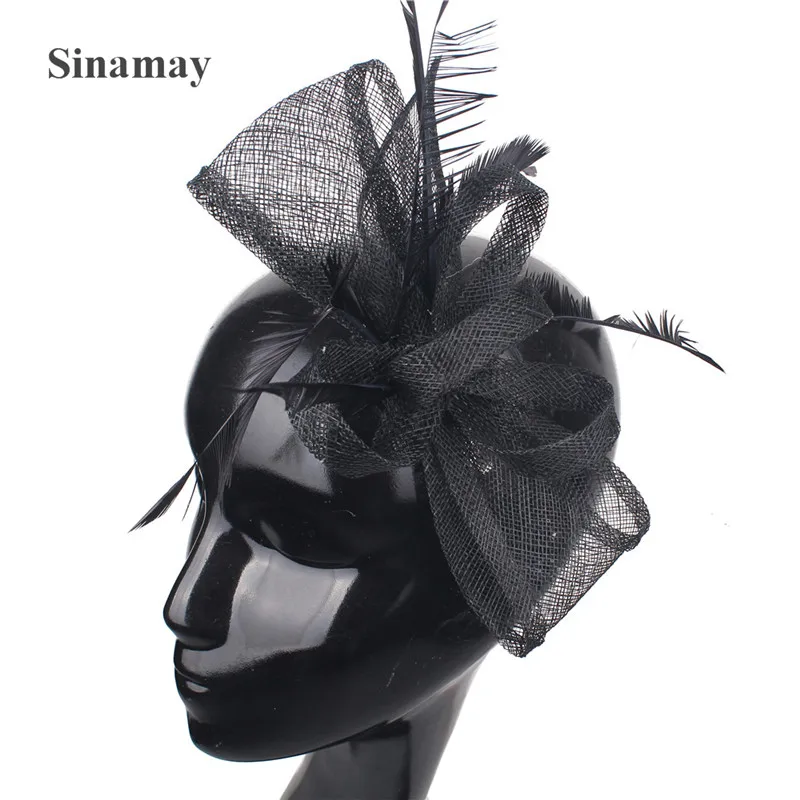 Pince à cheveux de chapeau Fascinator pour dames, épingle à cheveux, nœud Derby, orange, occasion de patients, belle coiffure, accessoires de fête de mariage, mode