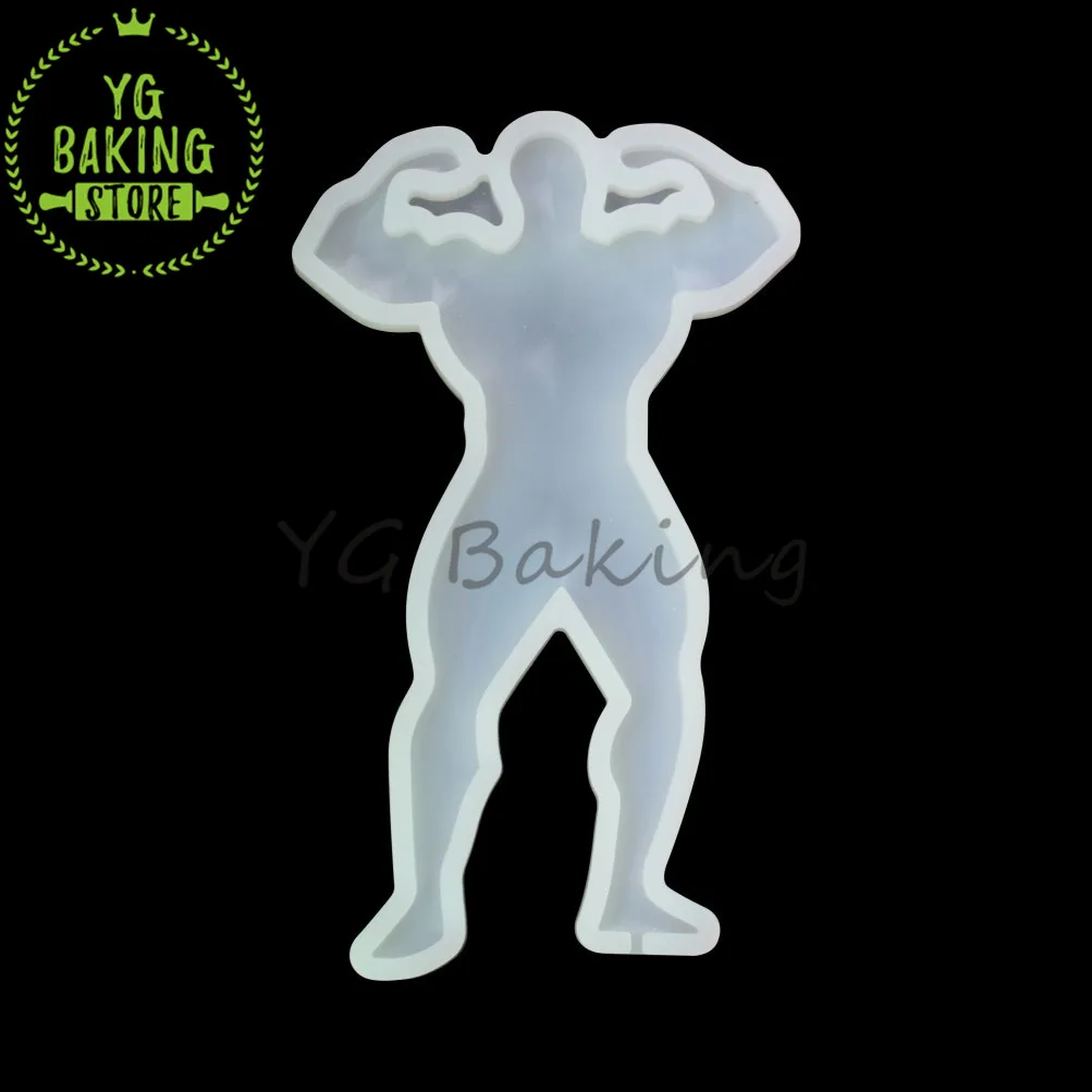 Dorica 6 Styles Dancing Girls & Muscle Man Epoxy Mold Candy Silicone  Lollipop Cake Mould Fondant Decorating Kitchen Baking Tool