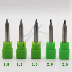 Raise Carbide Single Blade End Mills Milling Cutter For All Key Machine Drill Bit 0.9 1.0 1.2 1.5 2.0 2.5