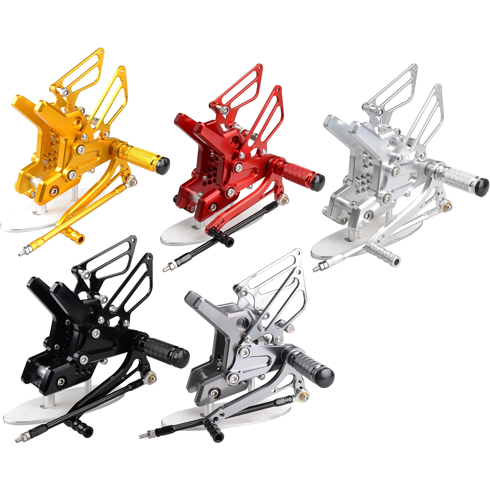 

CNC Racing Rearset Adjustable Rear Sets Foot pegs Fit For Kawasaki Z750 2004 2005 2006