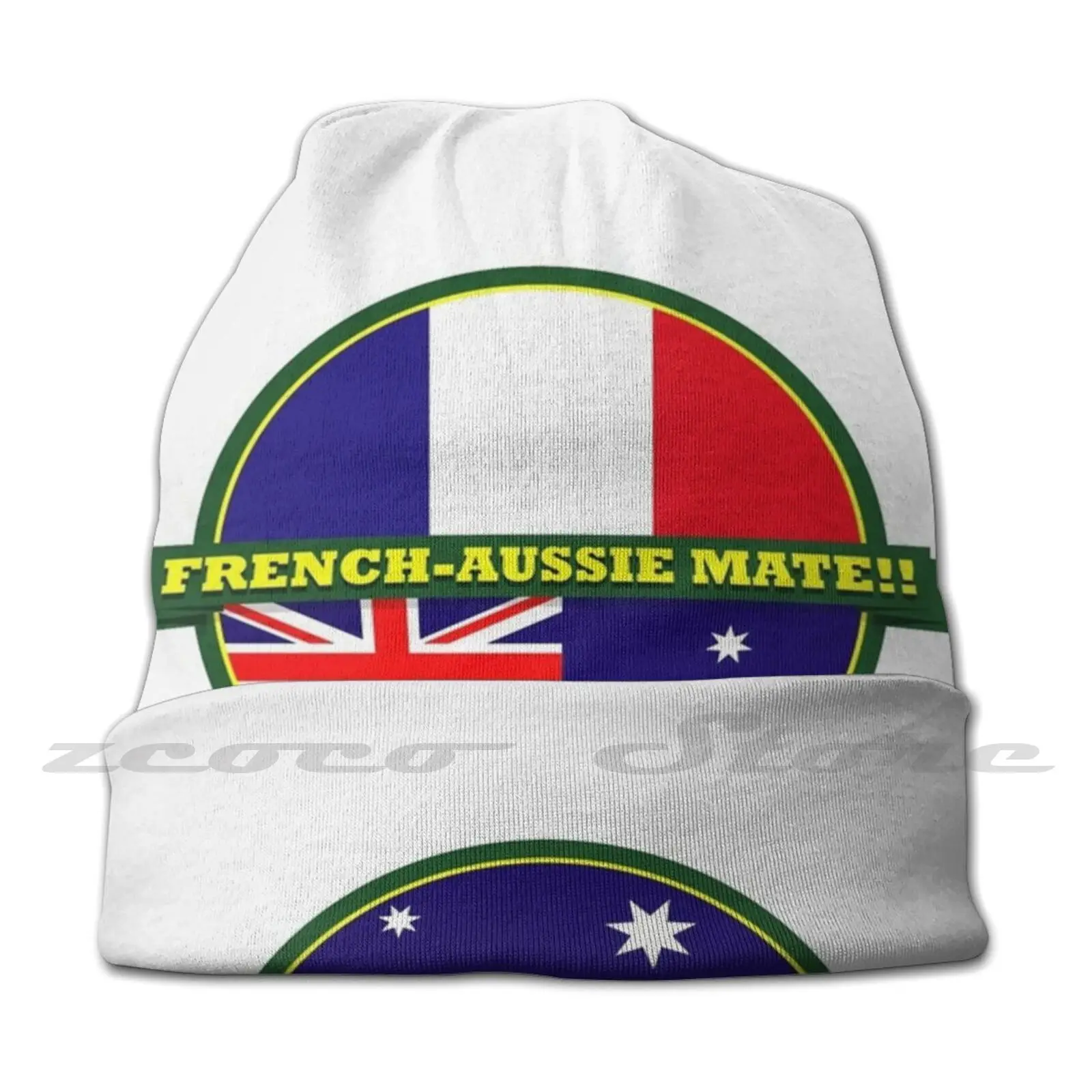 French-Aussie Adult Kids Knit Hat Hedging Cap Outdoor Sports Breathable Planet Of The Mates Planet Earth World Multicultural