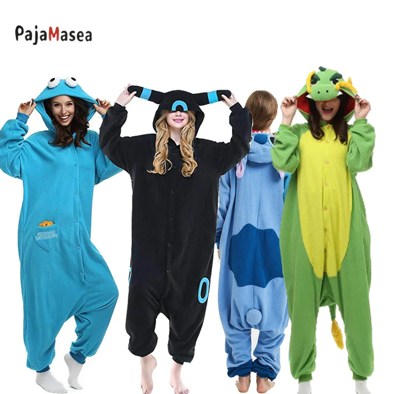 

Men Kigurumi Pajamas Adults Fleece Anmal Onsie Cosplay Costume Women Totoro Onesie Cartoon Jumpsuit Christmas One-Piece Pijamas