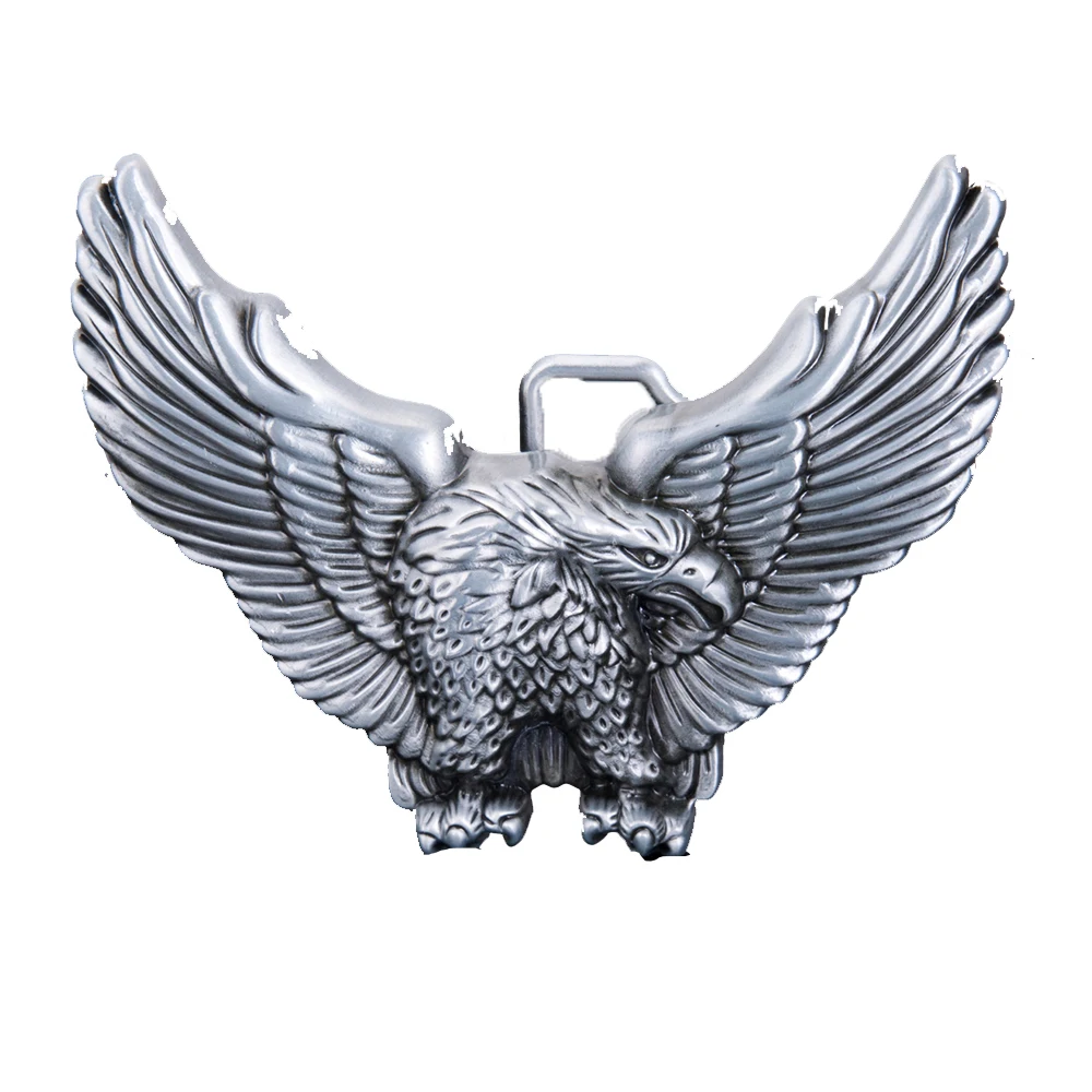 

Flying eagle silver and coper belt buckle for man western cowboy buckle without belt custom alloy width 4cm