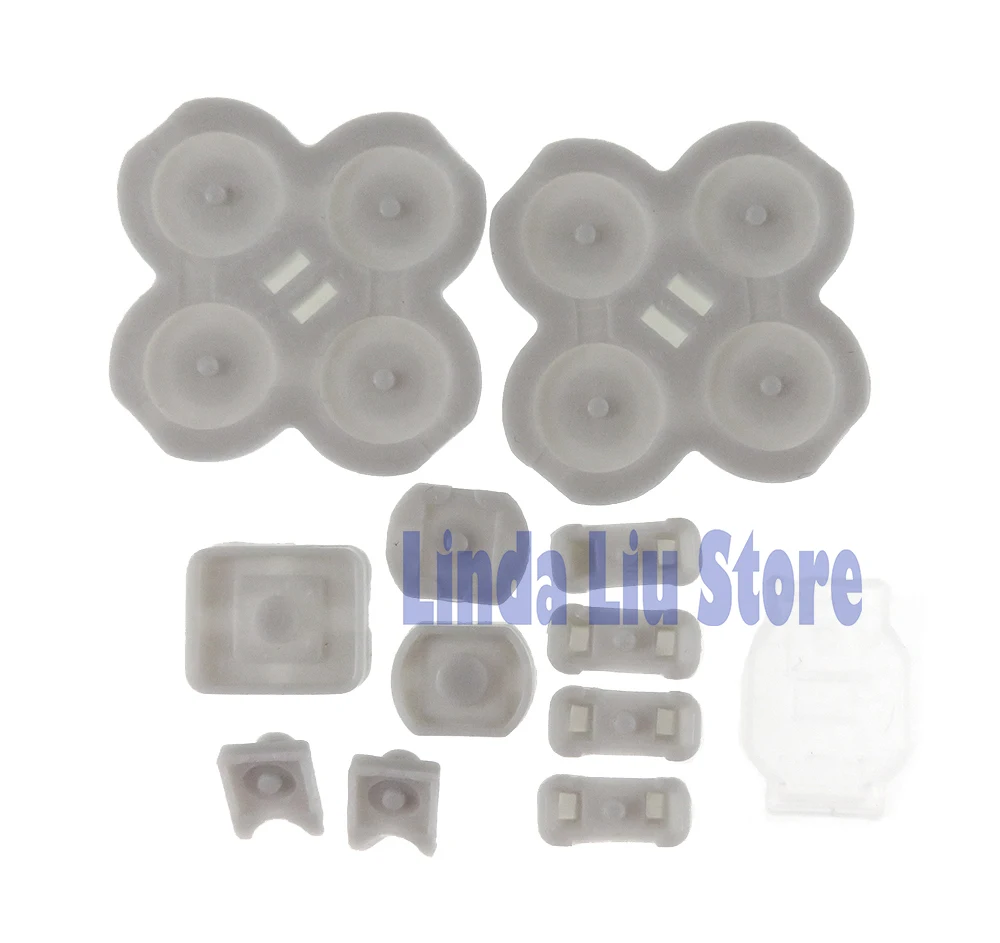 1 세트 전도성 고무 D 패드 교체 버튼 NS 스위치 용 풀 세트 왼쪽 오른쪽 고무 패드 수리 부품