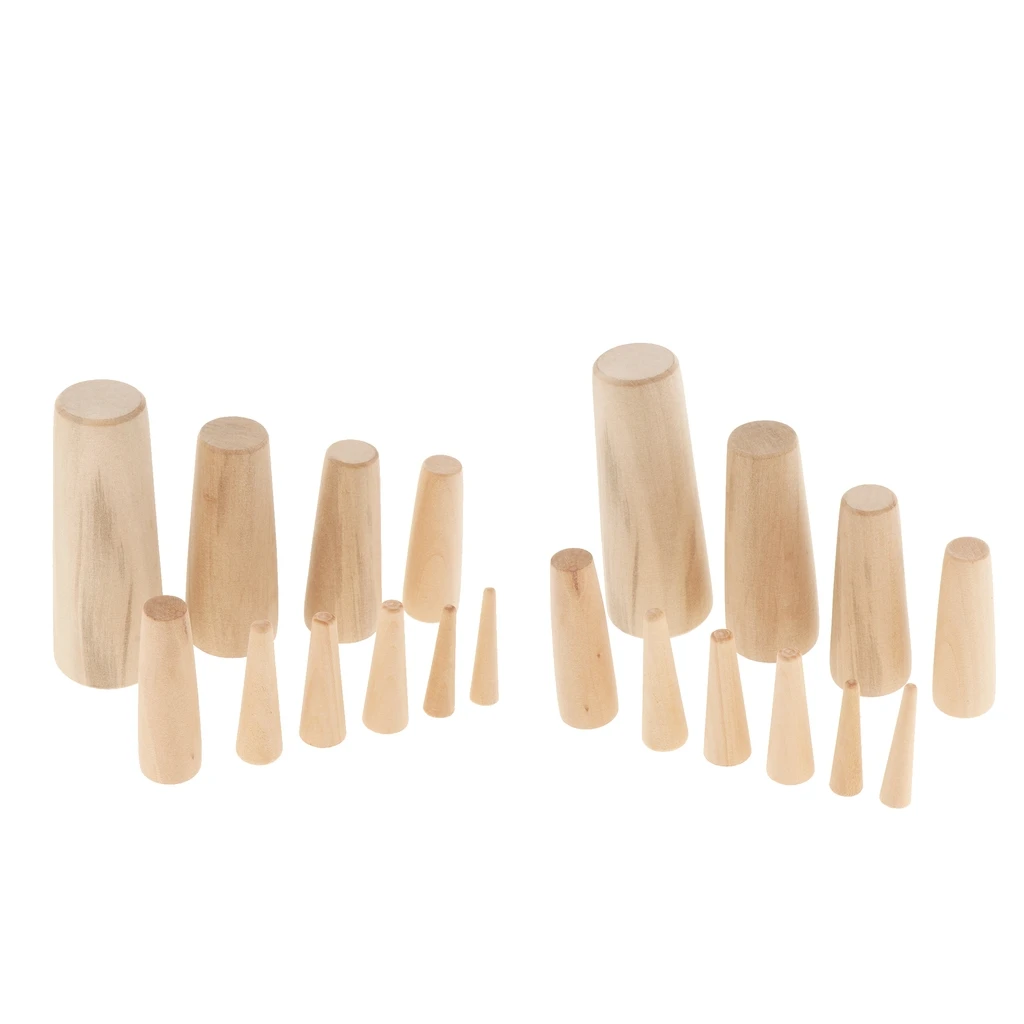 20pcs Marine Boat Wooden Conical Bungs Plugs Set Emergency Plug Up Hole