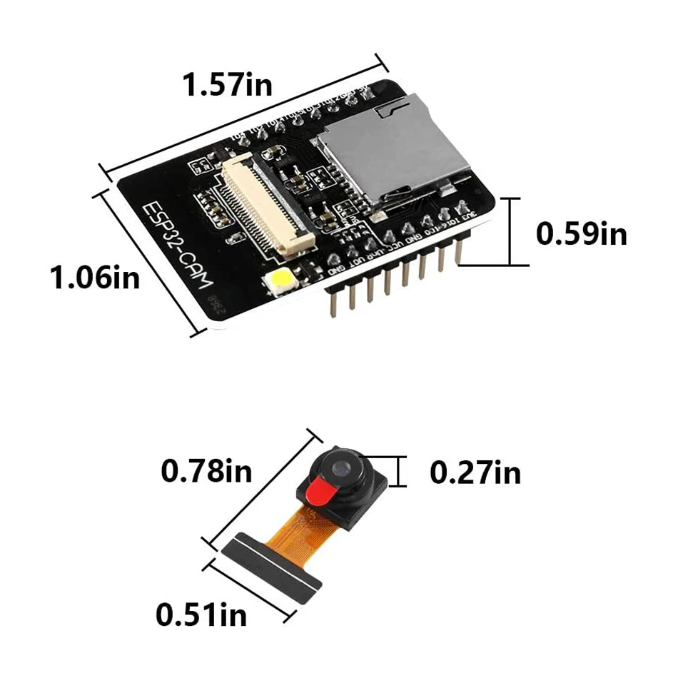 ESP32 CAM ESP-32S WiFi Module ESP32 Serial to WiFi ESP32-CAM Development Board 5V Bluetooth with OV2640 Camera Module