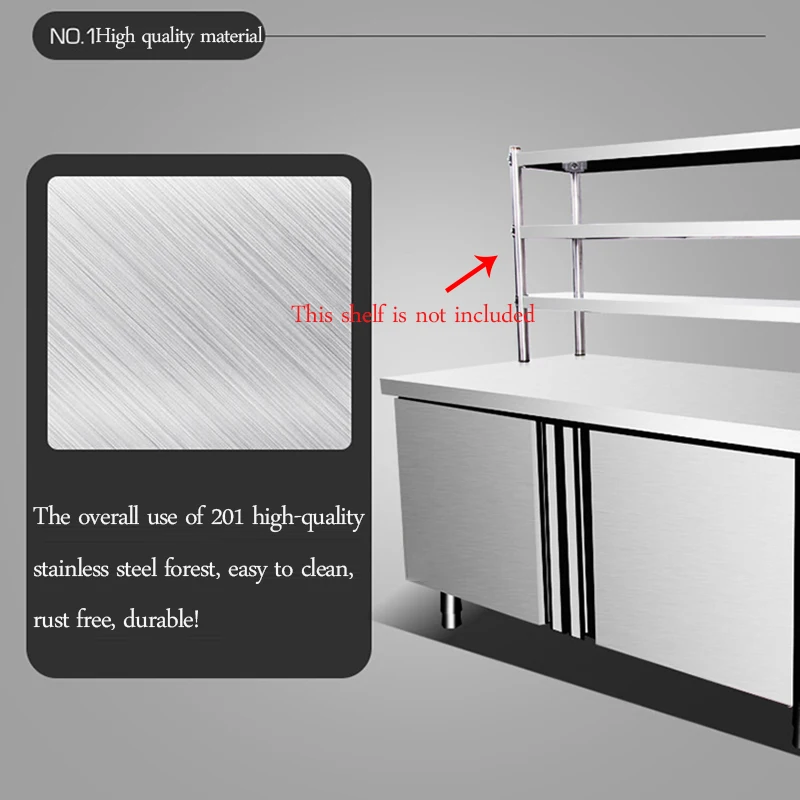 Double temperature freezer commercial fresh-keeping stainless steel display cabinet knob type refrigerator freezer
