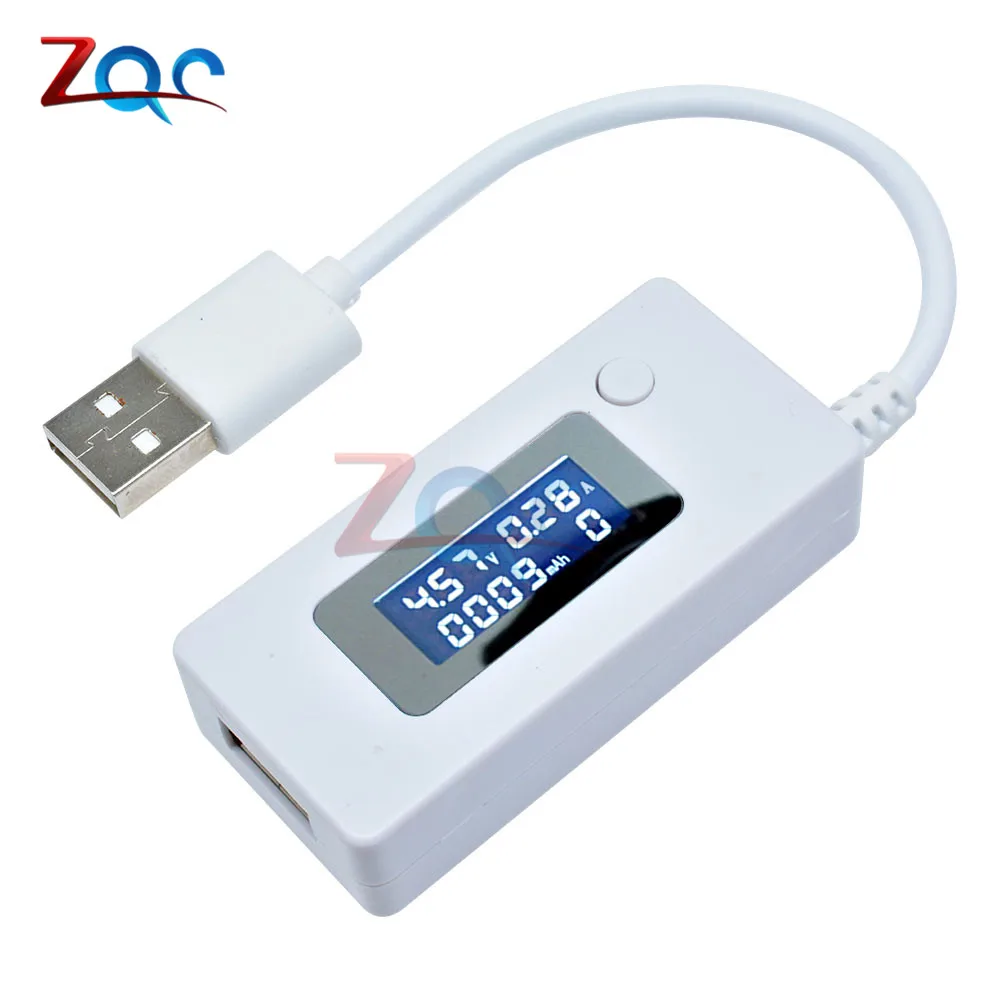 LCD USB Tester Detector Voltmeter Ammeter Mobile Power Charger Capacity Meter Voltage Current Charging Monitor USB load resistor