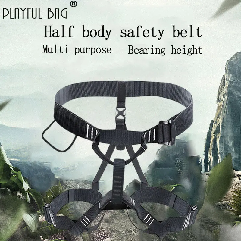 

PB Playful bag Climbing Safety Belt Seat Belt for mountaineering High Altitude work protection outdoor half body climbing ZL60