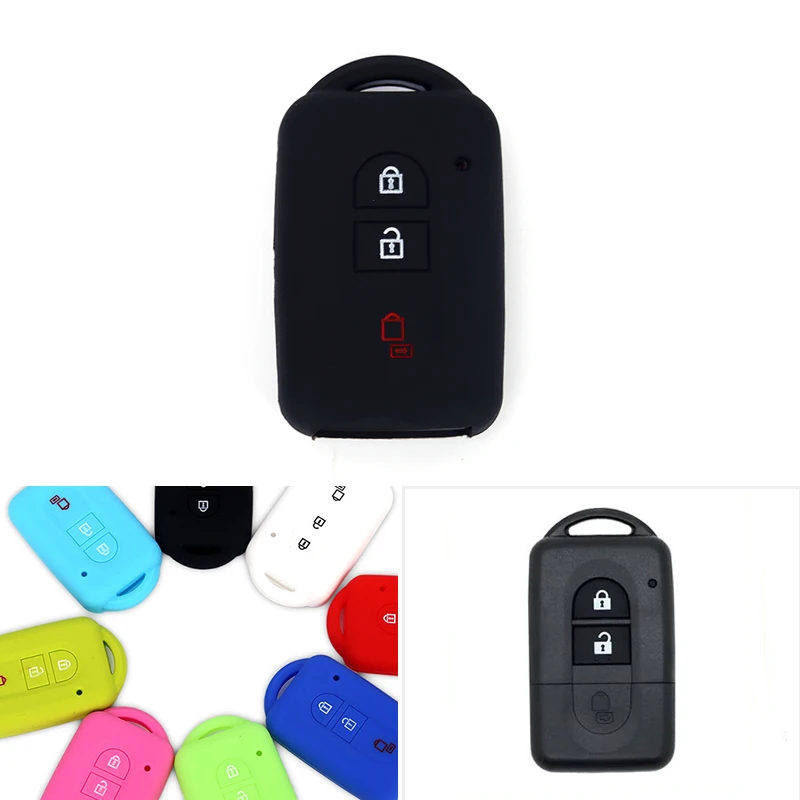 Silicone Car Key Cover Case Shell For Nissan Duke Juke Micra Qashqai X-Trail T31 Navara Tiida Pathfinder