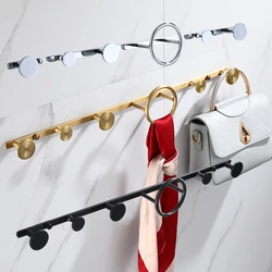 Nordic Modern Light Luxury Creative Brass Art Storage Decoration Coat Hook Clothing Store Wall Wall Personality Coat Rack