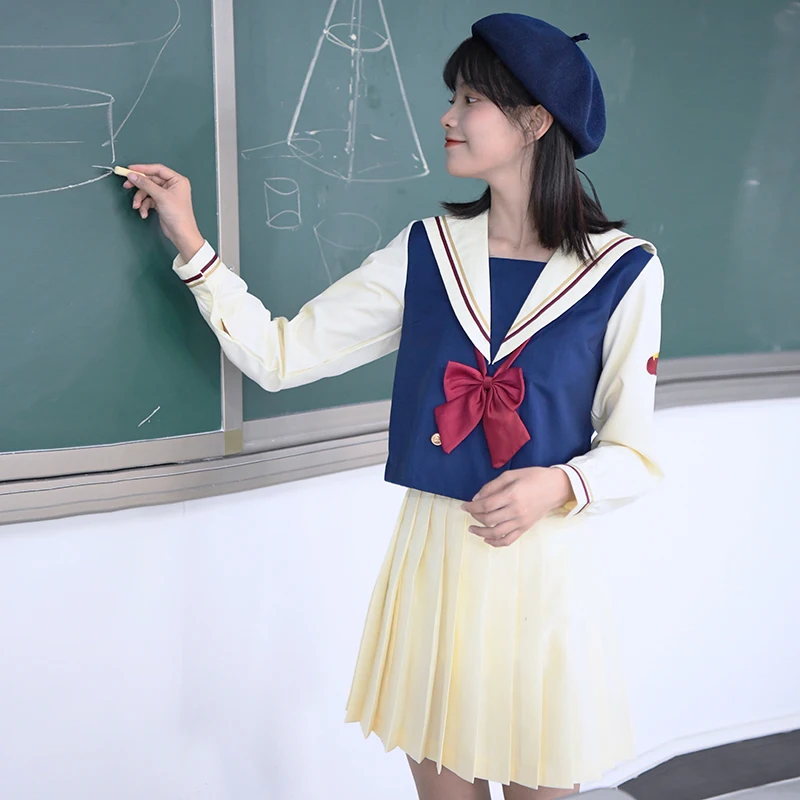 Faldas plisadas de cintura alta para mujer y niña, ropa Kawaii Harajuku, Lolita, de línea A, de marinero, de talla grande, uniforme escolar Preppy, 2024