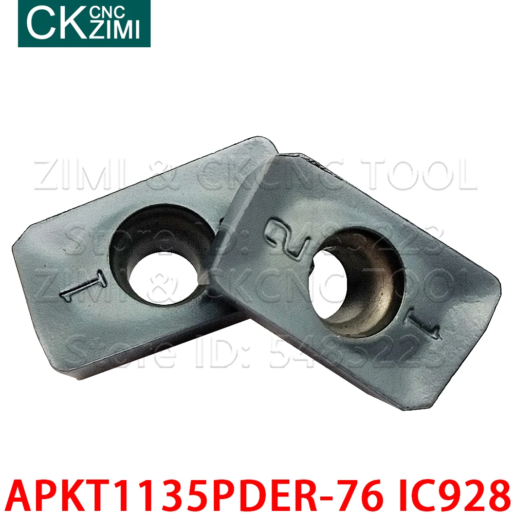 10 APKT1135PDER-76 IC928 APKT 1135 PDER 76 IC928 inserto In Metallo Duro Fresa CNC Indicizzabili Portautensili di Tornitura Strumento APKT Per Acciaio Inox